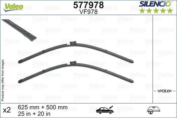 VALEO 421555 577978 - Ablaktörlő lapát